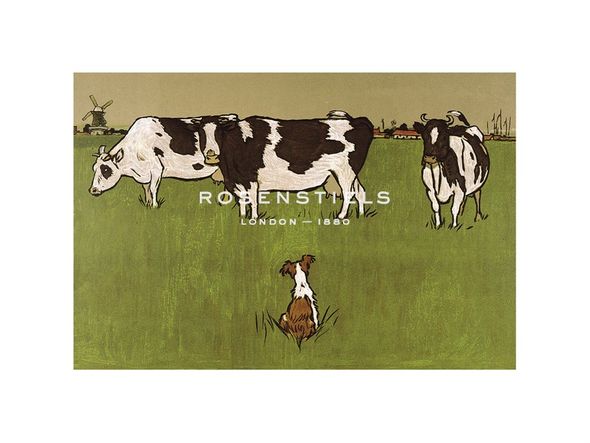 Cecil Aldin Hand Numbered Limited Edition Print on Paper :"Who's Afraid"