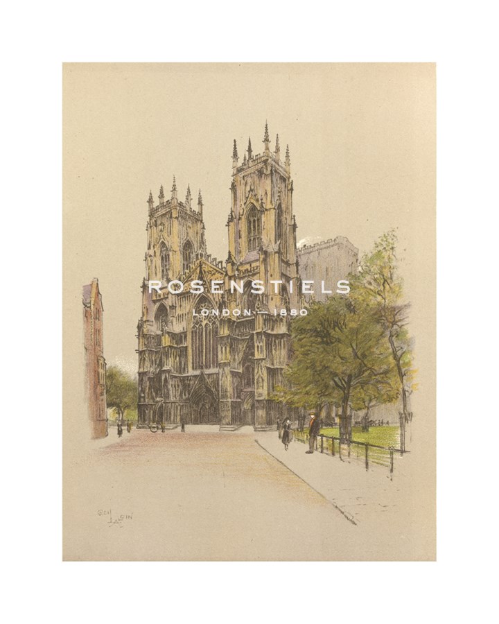 Cecil Aldin Hand Numbered Limited Edition Print on Paper :"York Minster"