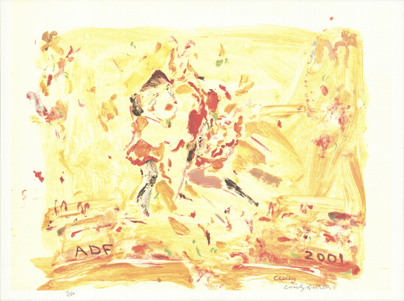 Cecily Brown Rare Vintage Artist Signed Serigraph: "American Dance Festival 2001"