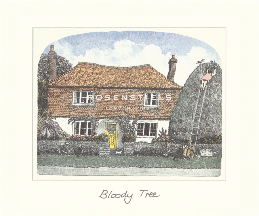 Chad Coleman Hand Numbered Limited Edition Print on Paper :"Bloody Tree"