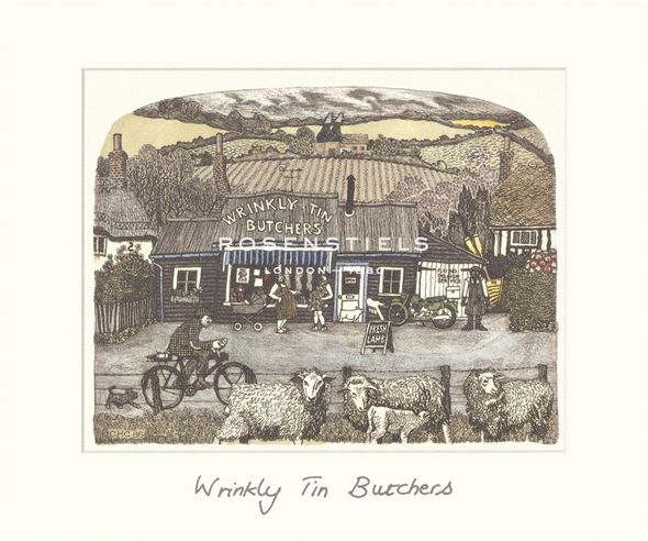 Chad Coleman Hand Numbered Limited Edition Print on Paper :"Wrinkly Tin Butchers"