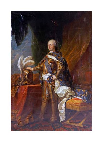 Charles Andre Van Loo Fine Art Open Edition Gicl&eacute;e:"Portrait of King Louis XV of France and Navarre"