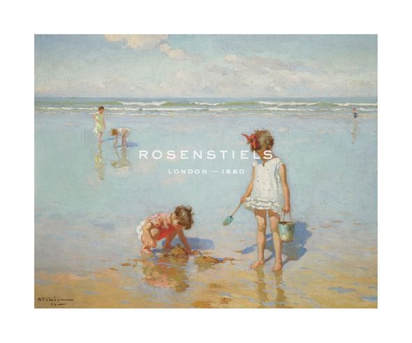 Charles Atamian Hand Numbered Limited Edition Print on Paper :"Children by the Sea"