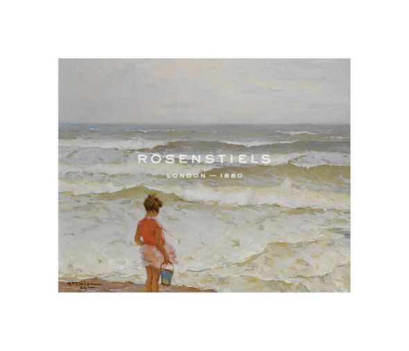 Charles Atamian Hand Numbered Limited Edition Print on Paper :"Girl by the Seashore"