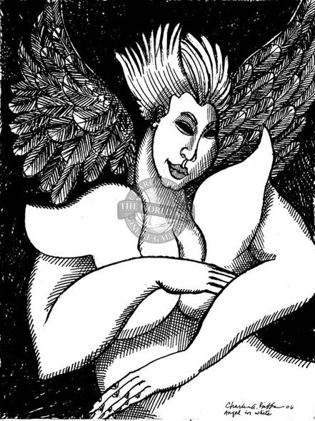 Charles Bibbs Hand Signed and Numbered Limited Edition: "Angel In White"