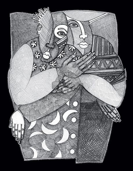 Charles Bibbs Hand Signed and Numbered Limited Edition: "Being With You"