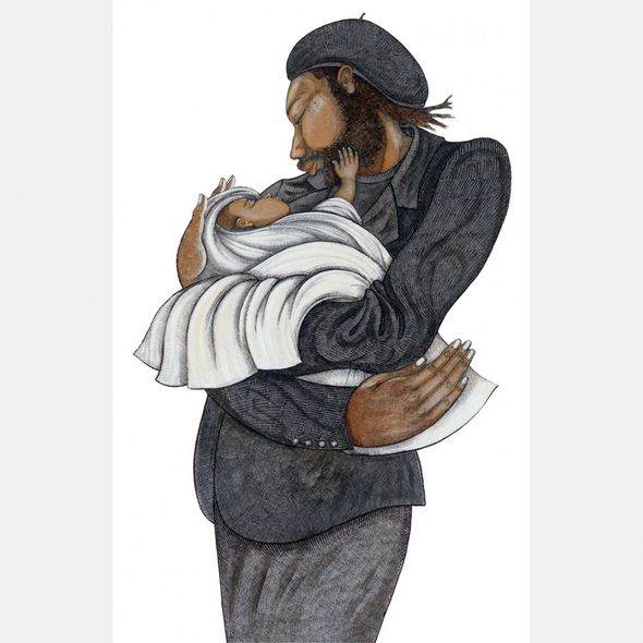 Charles Bibbs Hand Signed and Numbered Limited Edition: "Black Love"