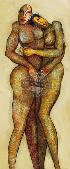 Charles Bibbs Hand Signed and Numbered Limited Edition: "Bronze Lovers" | Out of Stock