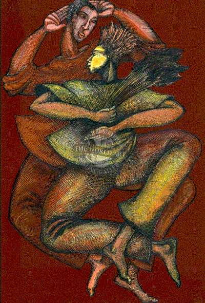 Charles Bibbs Hand Signed and Numbered Limited Edition: "Dance to the Harvest"