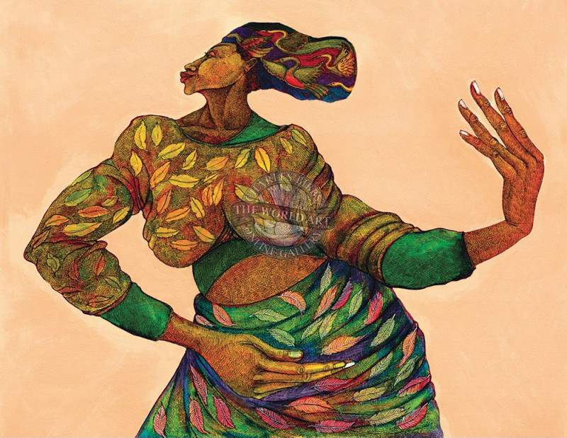 Charles Bibbs Hand Signed and Numbered Limited Edition: "Dancing Hands"