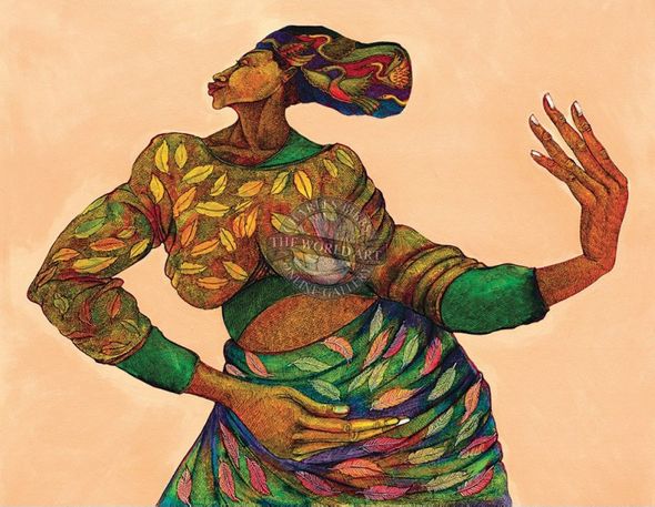 Charles Bibbs Hand Signed and Numbered Limited Edition: "Dancing Hands"