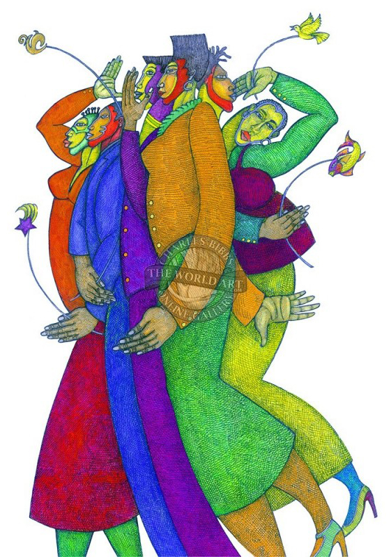 Charles Bibbs Hand Signed and Numbered Limited Edition:"Diversity - Color"