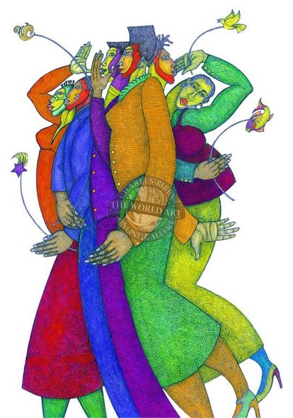 Charles Bibbs Hand Signed and Numbered Limited Edition:"Diversity - Color"