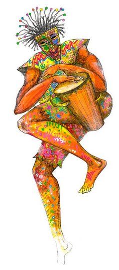 Charles Bibbs Hand Signed and Numbered Limited Edition:"Festival"