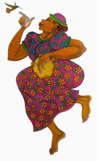 Charles Bibbs Artist Signed Limited Edition Remarque Giclee Print:"Happy"