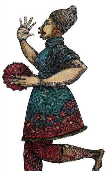 Charles Bibbs Hand Signed Limited Edition Giclee Print:"Joyful Noise" 