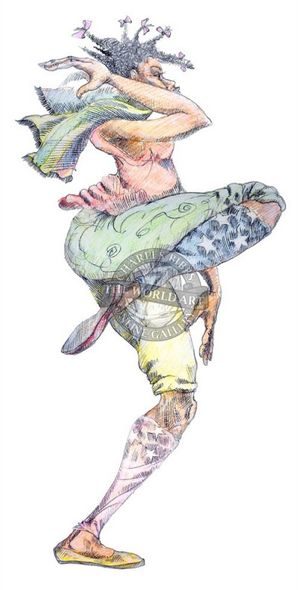 Charles Bibbs Hand Signed and Numbered Limited Edition: "Jumpin' Jack Mama"