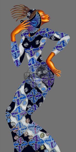 Charles Bibbs Artist Proof Remarqued Limited Edition Print:"Lady Locks"