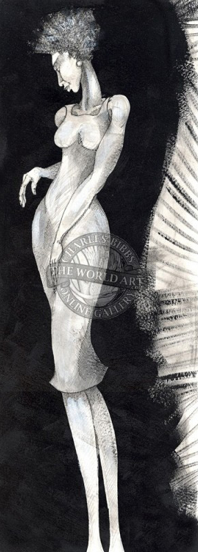 Charles Bibbs Hand Signed and Numbered Limited Edition: "Long Leg Lady"