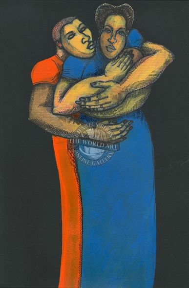 Charles Bibbs Hand Signed and Numbered Limited Edition: "Me and My Babies"
