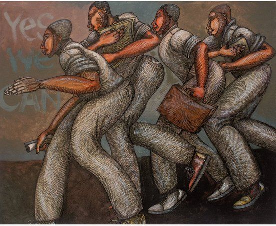 Charles Bibbs Hand Signed and Numbered Limited Edition: "Men Doing It Well"
