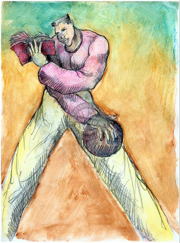 Charles Bibbs Hand Signed and Numbered Limited Edition: "Mind Game Study 1"