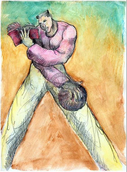 Charles Bibbs Hand Signed and Numbered Limited Edition: "Mind Game Study 1"