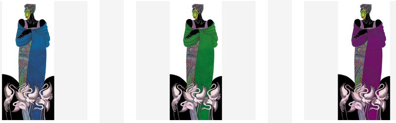 Charles Bibbs Hand Signed and Numbered Limited Edition Mixed Media Lithograph:"Ebony Series 8"