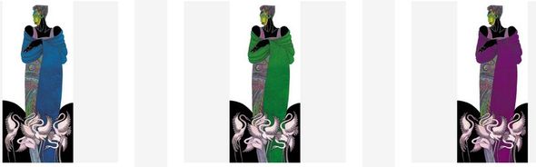 Charles Bibbs Hand Signed and Numbered Limited Edition Mixed Media Lithograph:"Ebony Series 8"