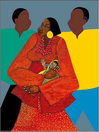 Charles Bibbs Hand Signed and Numbered Limited Edition:"Nanas Arms"