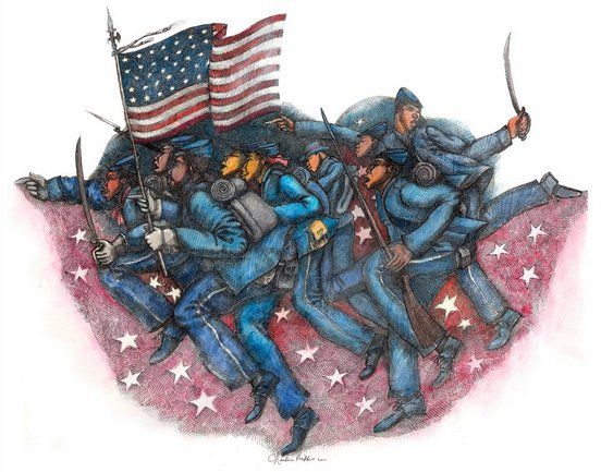 Charles Bibbs Artist Signed Limited Edition Remarque Giclee Print:"Proof Of Valor"