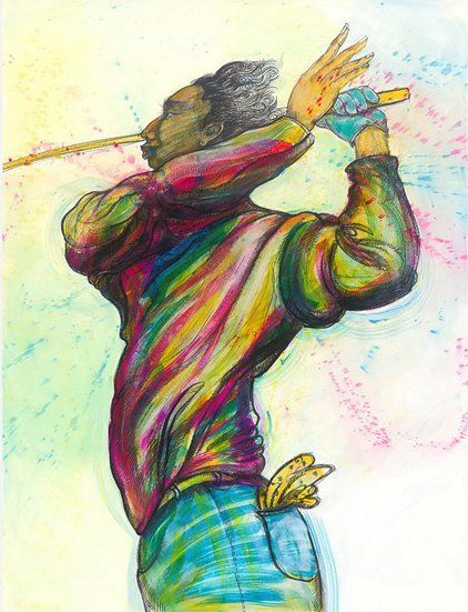 Charles Bibbs Hand Signed and Numbered Limited Edition: "Swingin'"