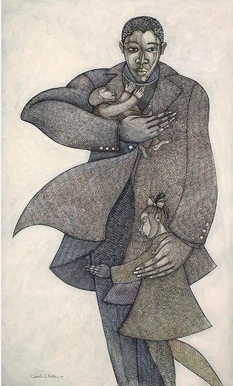 Charles Bibbs Artist Proof Signed Limited Edition Remarque Giclee Print:"The Caregivers II"