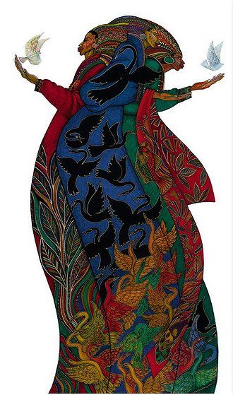 Charles Bibbs Artist Signed Limited Edition Remarque Giclee Print:"The Gift 5"