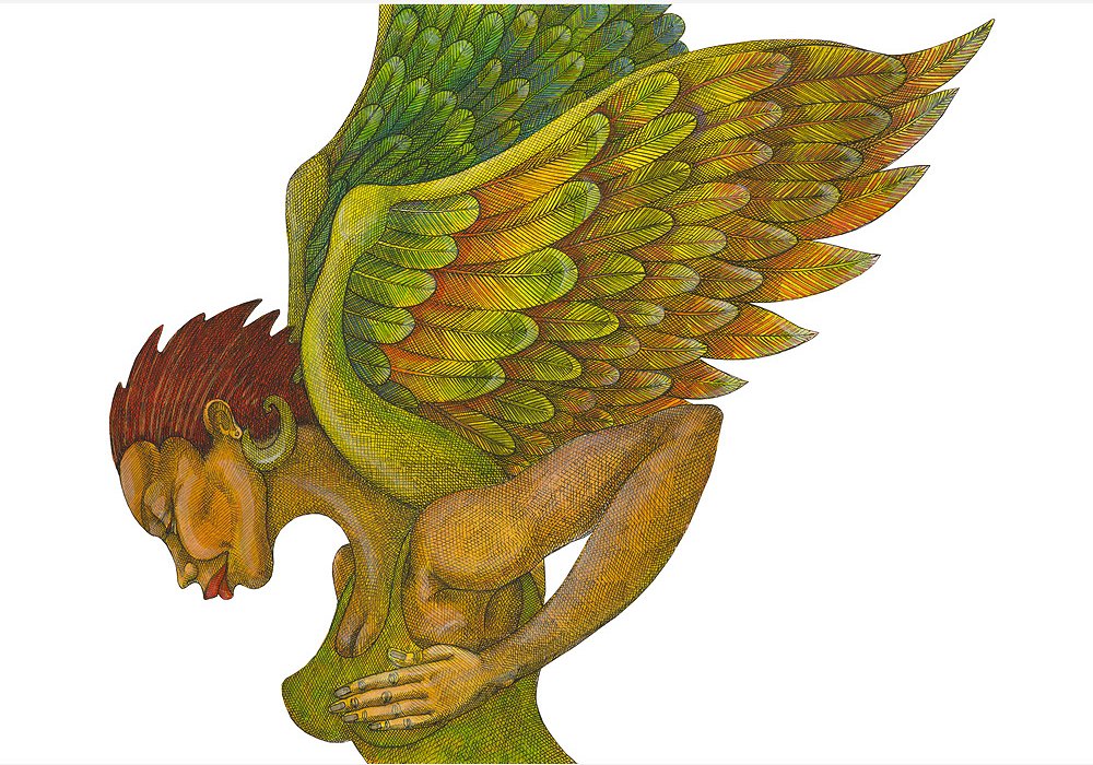 Charles Bibbs Hand Signed Limited Edition Artist Proof Print:"The Green Angel"