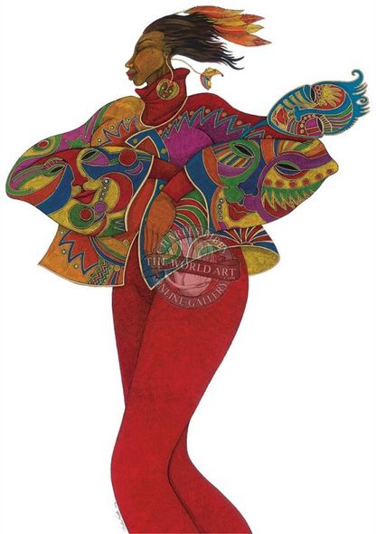 Charles Bibbs Hand Signed and Numbered Limited Edition: "The Mask Affair"