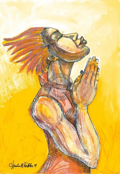 Charles Bibbs Hand Signed and Numbered Limited Edition: "The Prayer"
