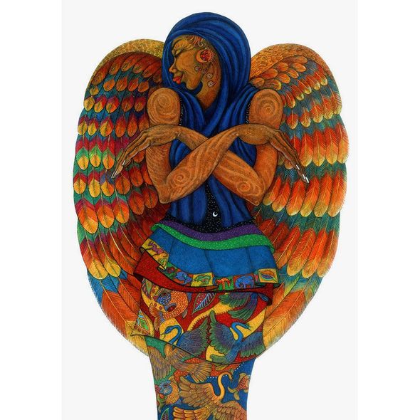 Charles Bibbs Artist Proof Remarque Limited Edition Print:"The Earth Angel 2"