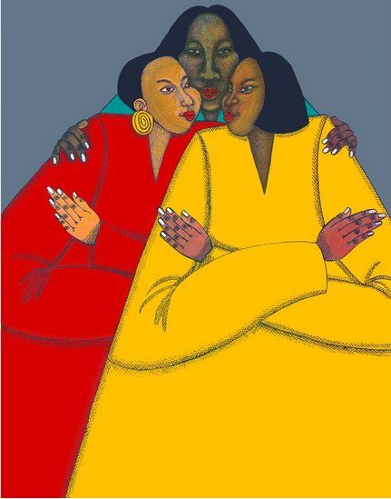 Charles Bibbs & Synthia Saint James Limited Edition Giclee Print:"Big Sis"