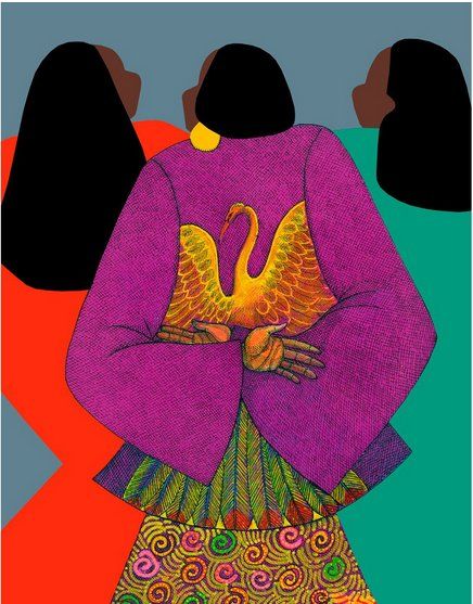 Charles Bibbs & Synthia Saint James Limited Edition Giclee Print:"Brown Beauties"