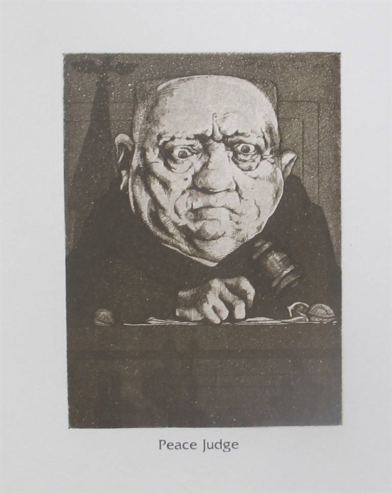Charles Bragg Limited Edition Lithograph:"Peace Judge"