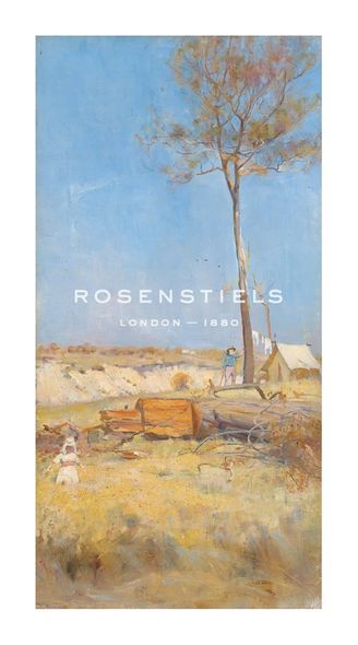 Charles Conder Hand Numbered Limited Edition Print on Paper :"Under a Southern Sun (Timber Splitter's Camp)"