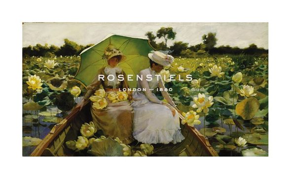 Charles Courtney Curran Hand Numbered Limited Edition Print on Paper :"Lotus Lilies"