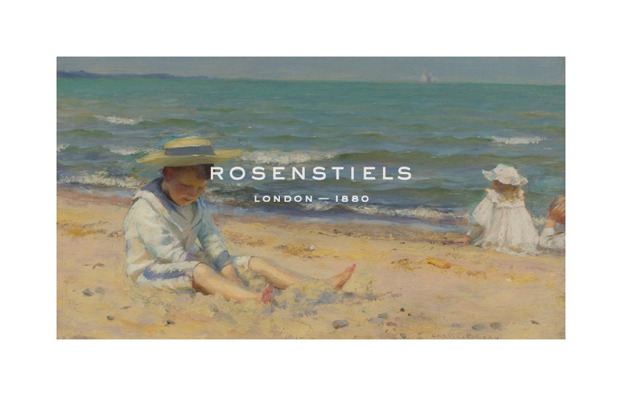 Charles Courtney Curran Hand Numbered Limited Edition Print on Paper :"On The Beach, Lake Erie"