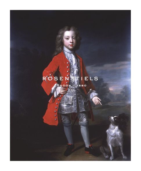 Charles D'Agat Hand Numbered Limited Edition Print on Paper :"Portrait of a Boy And Spaniel"