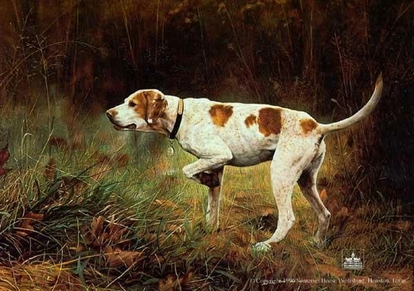 Charles Frace Signed Limited Edition Size AP Lithograph Print: "On Point"