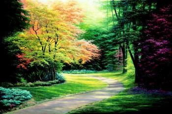 CHARLES H WHITE  Secondary Market Art: "INTO THE LIGHT CNV"