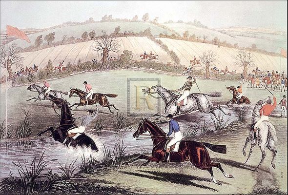 Charles Hunt Artist Hand Colored Copper Plate Printed Atelier Print:"Frogmill Brook"