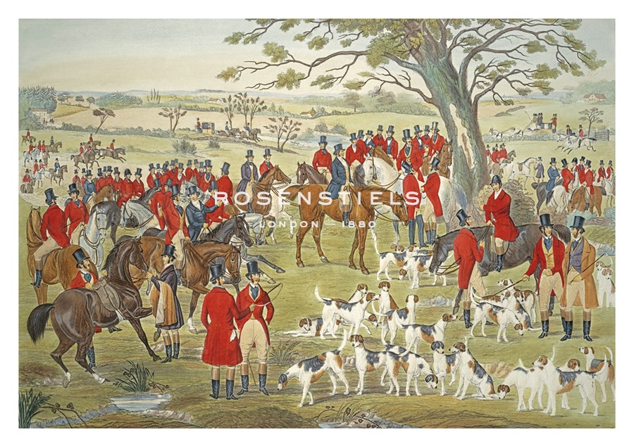 Charles Hunt Hand Numbered Limited Edition Print on Paper :"The Meet"
