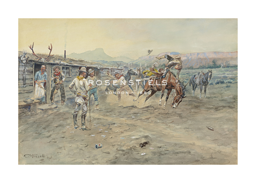 Charles Marion Russell Hand Numbered Limited Edition Print on Paper :"The Tenderfoot"